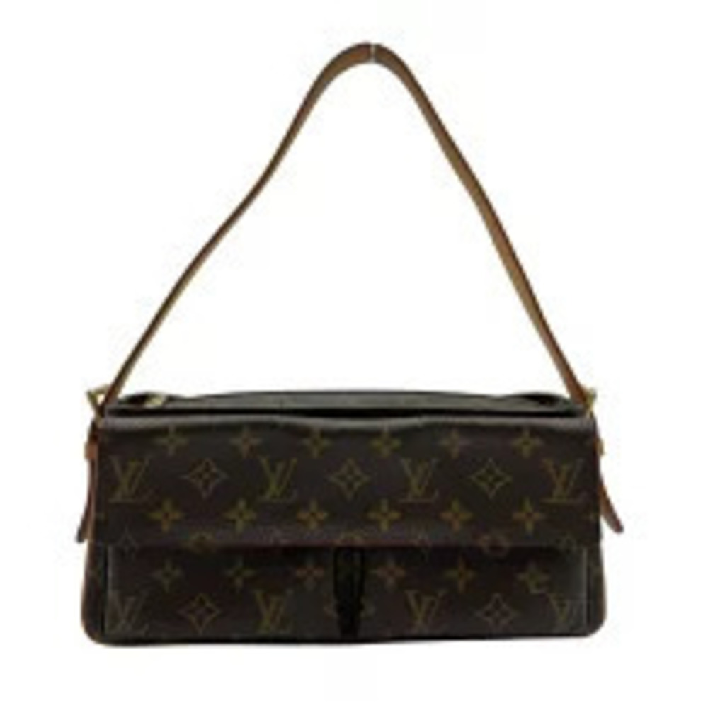 Louis Vuitton Vivacite Brown Monogram Leather Handbag